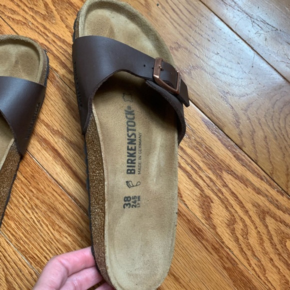 Birkenstock Dark Brown Slide Sandals size 38/8 - Picture 3 of 3